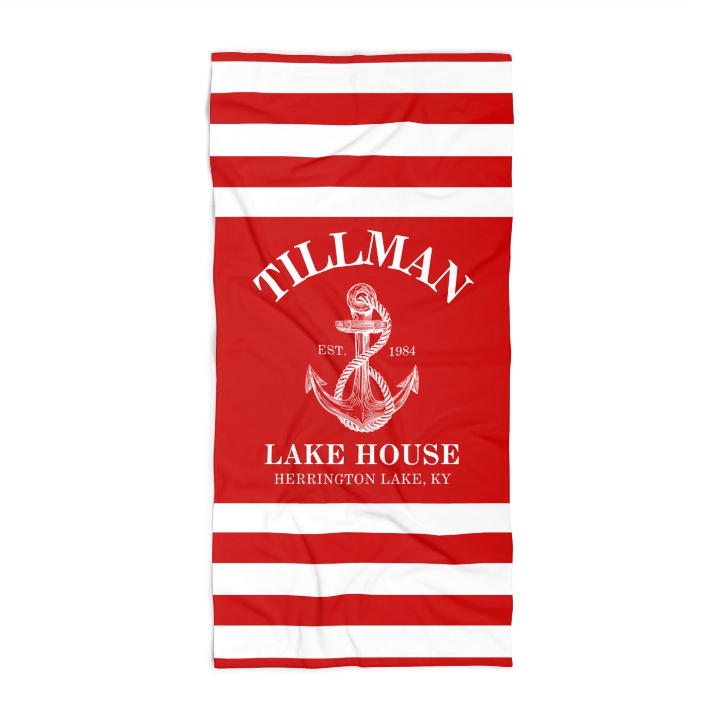 The Personalized Custom Lakehouse Ultra Soft beach Towel