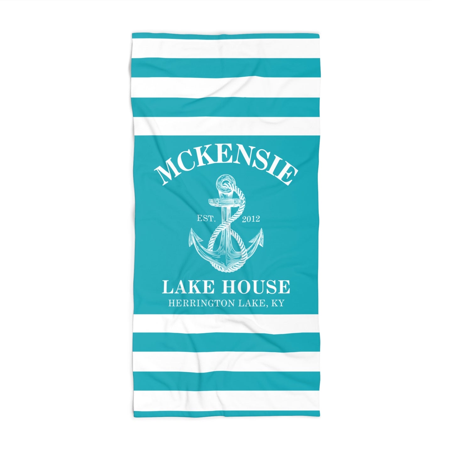 The Personalized Custom Lakehouse Ultra Soft beach Towel