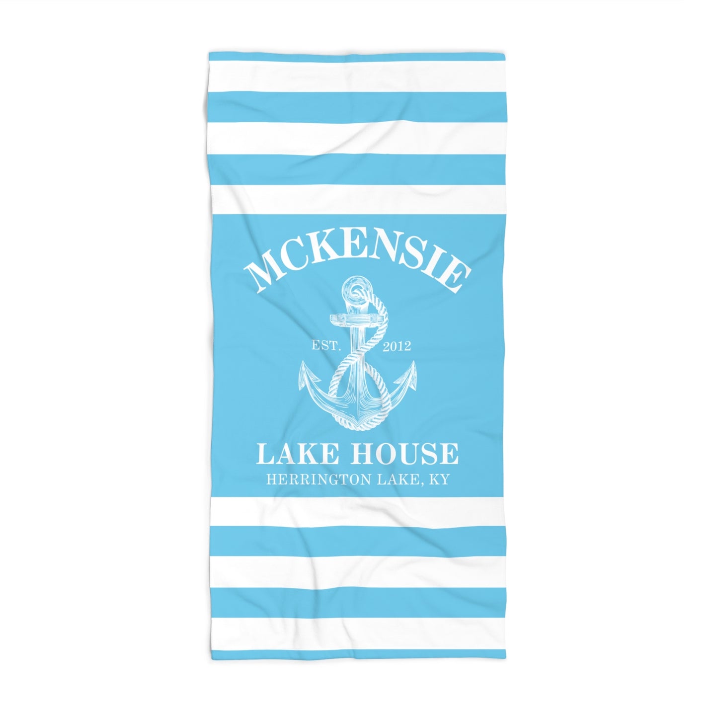 The Personalized Custom Lakehouse Ultra Soft beach Towel