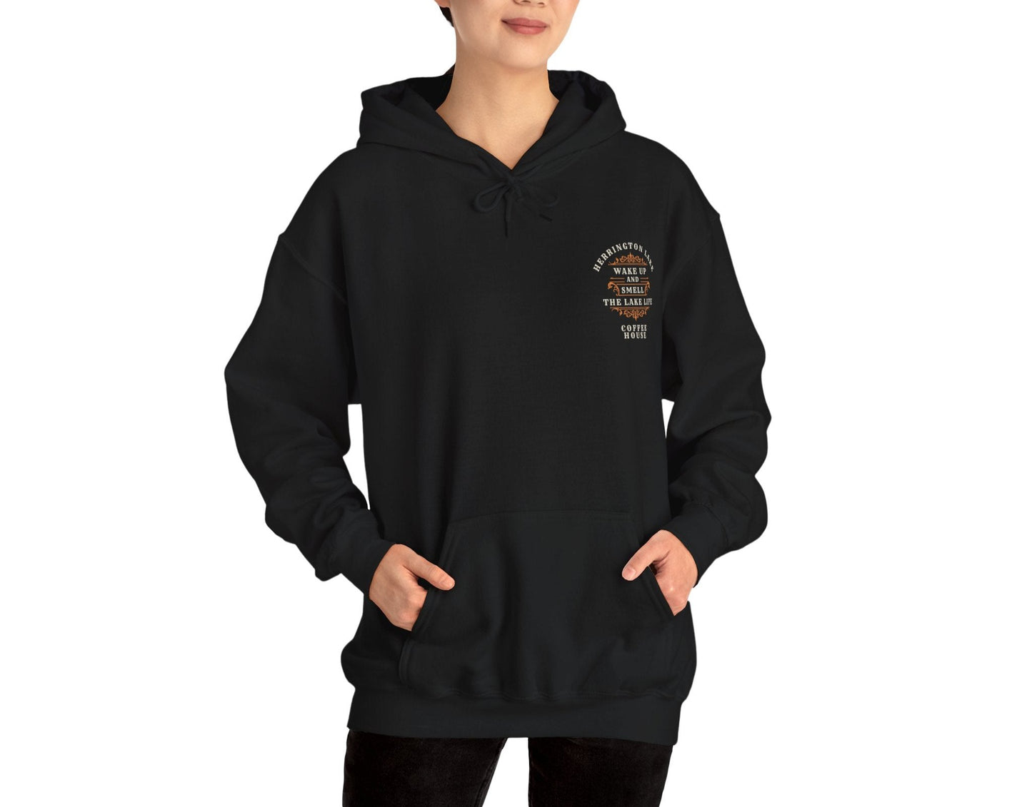 "Premium Taste" Coffee House Collection Double-Sided Print Heavy Blend™ Hooded Sweatshirt