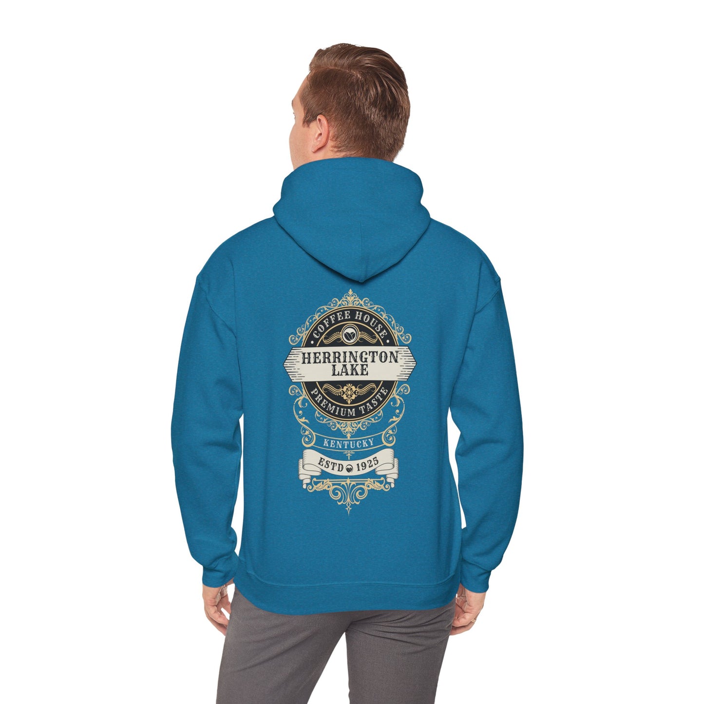 "Premium Taste" Coffee House Collection Double-Sided Print Heavy Blend™ Hooded Sweatshirt