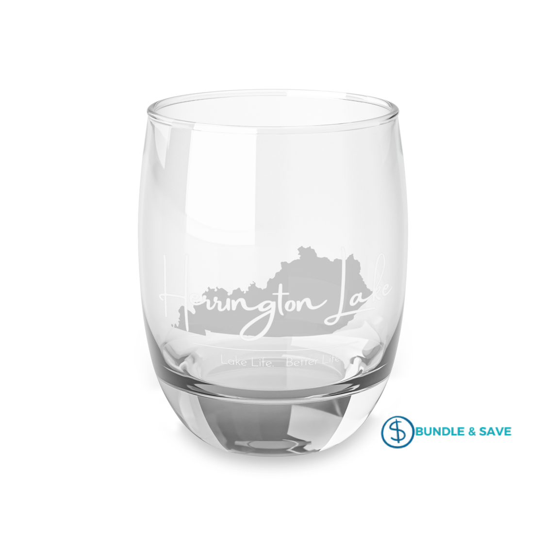 Herrington Lake Signature Stemless Wine Glass, 11.75oz (White/Grey)