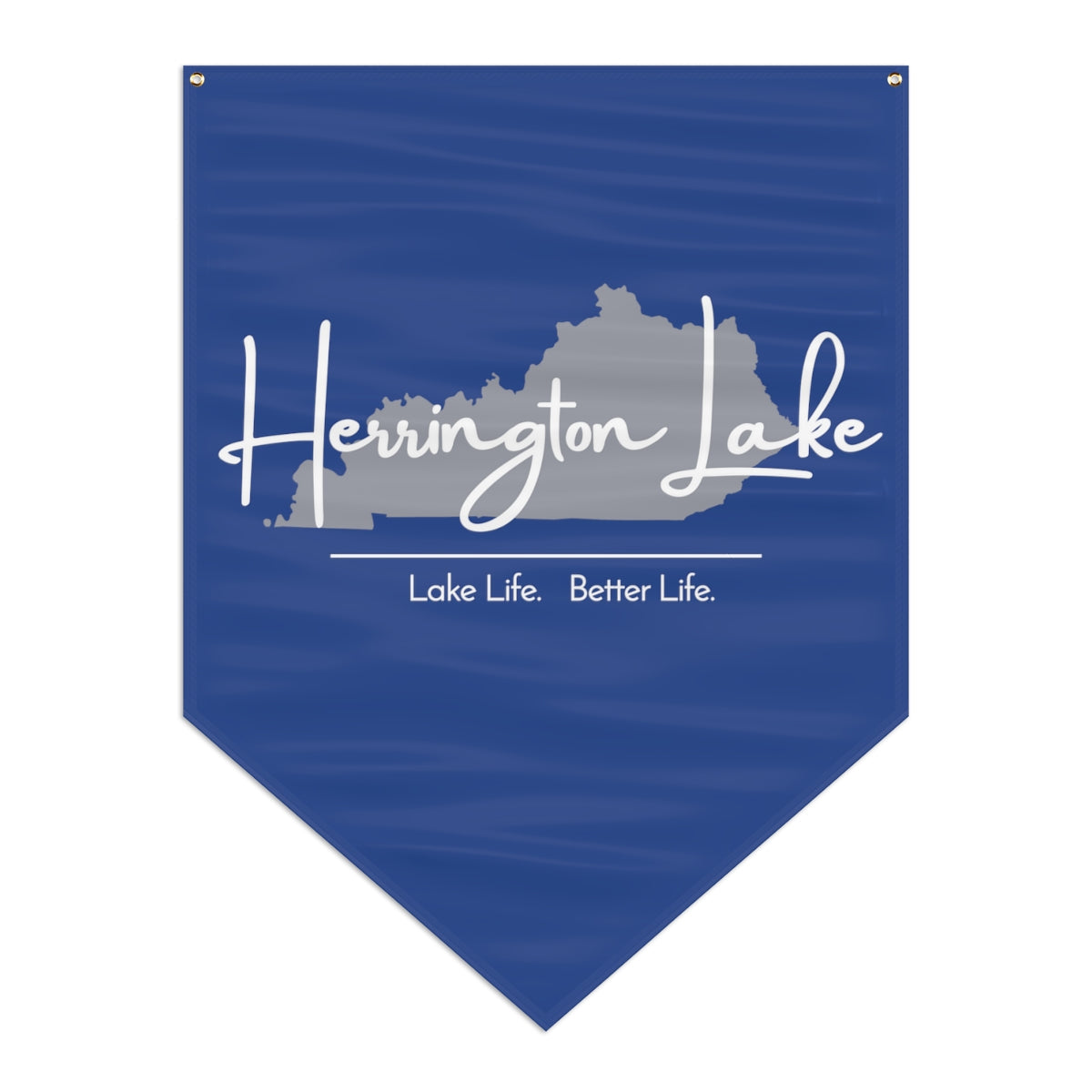 Herrington Lake Signature Collection Pennant Banner in Blue