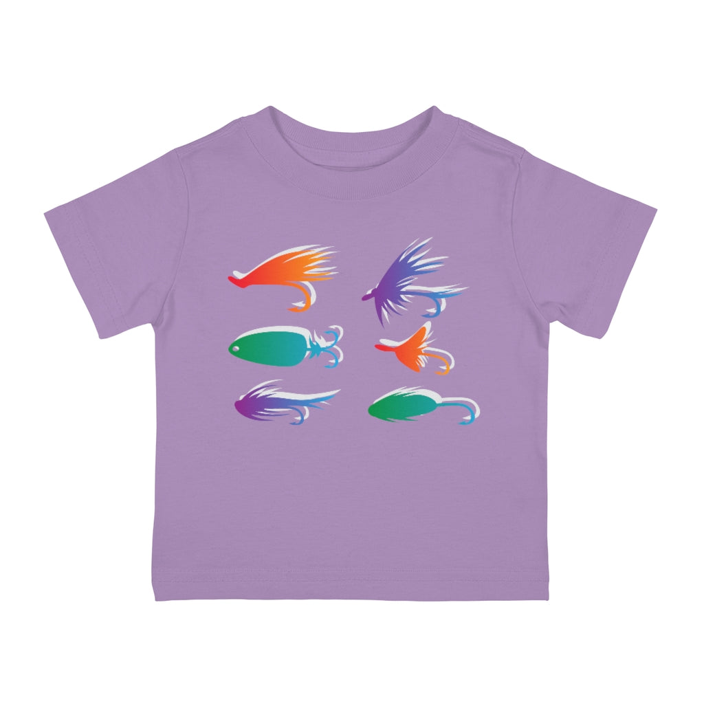Infant Colorful Fishing Lure Cotton Jersey Tee